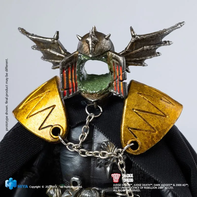 Hiya Toys 2000 AD Judge Dredd Gaze Into The Fist of Dredd Exquisite Mini 1/18 Action Figure