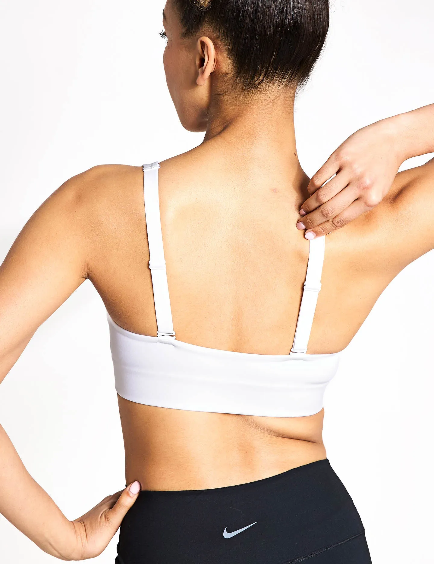 Indy Plunge Cutout Sports Bra - White/Photon Dust