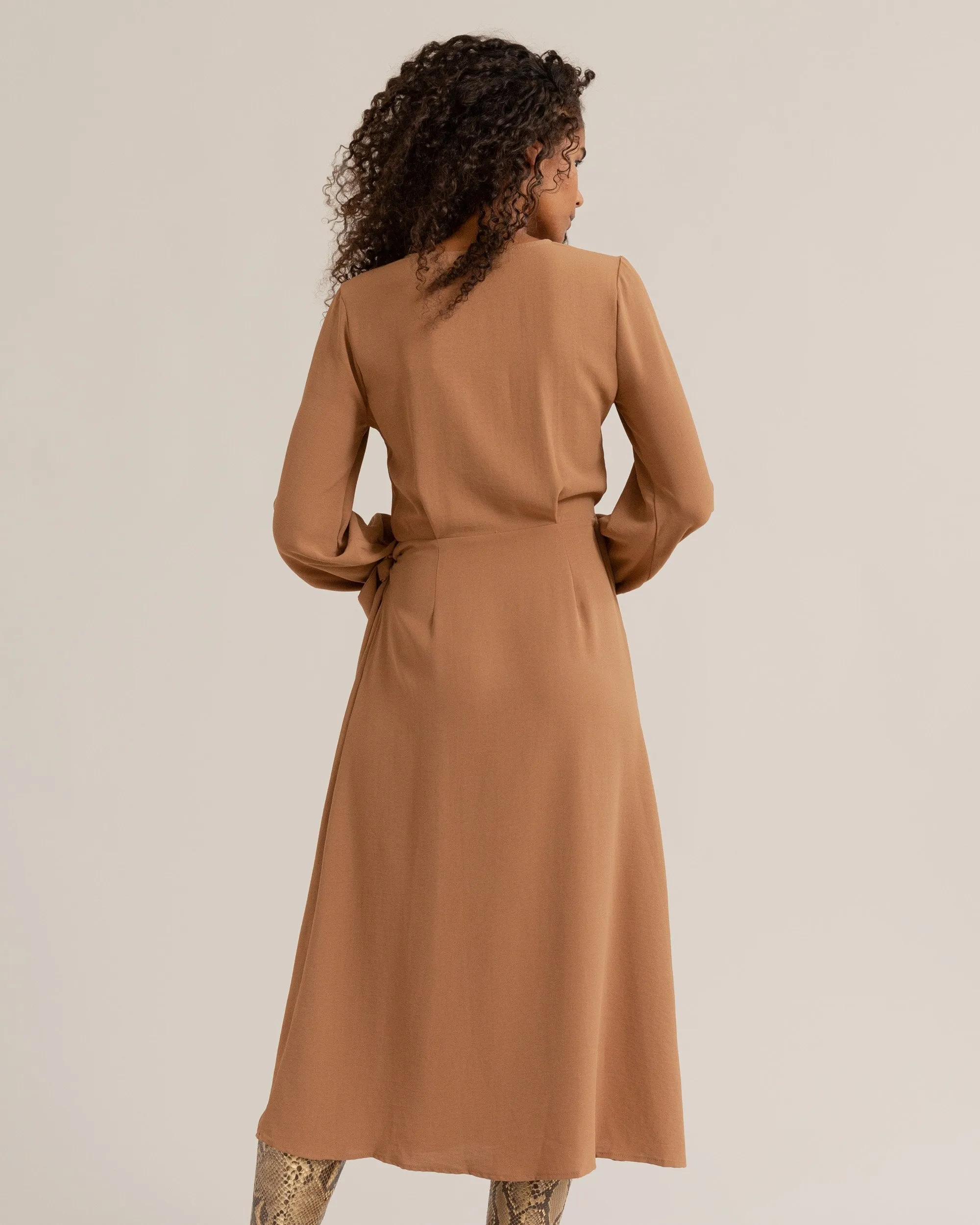 Kylene Tie-Waist Wrap Dress