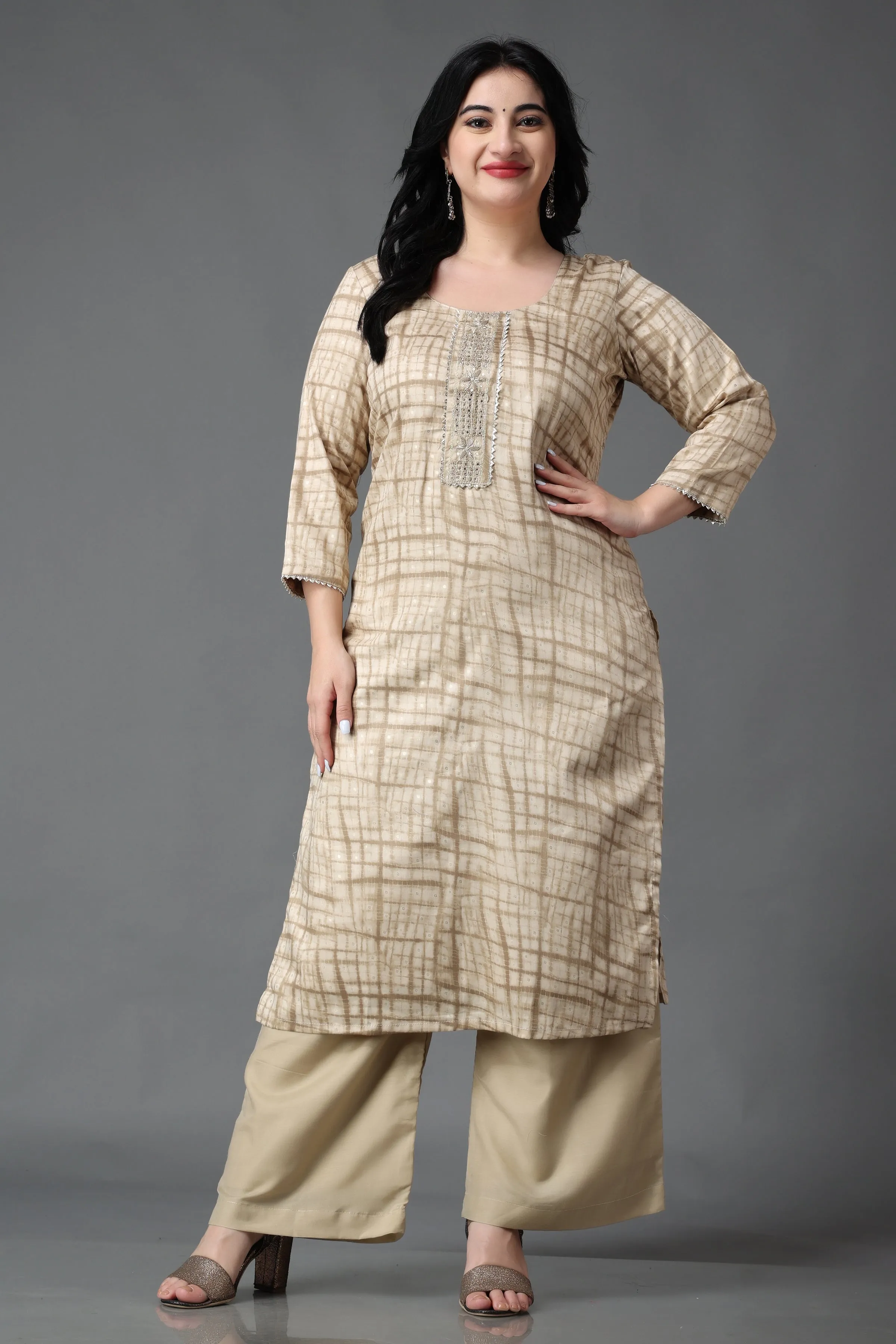 Life's Melody Modal Suit With Handwork