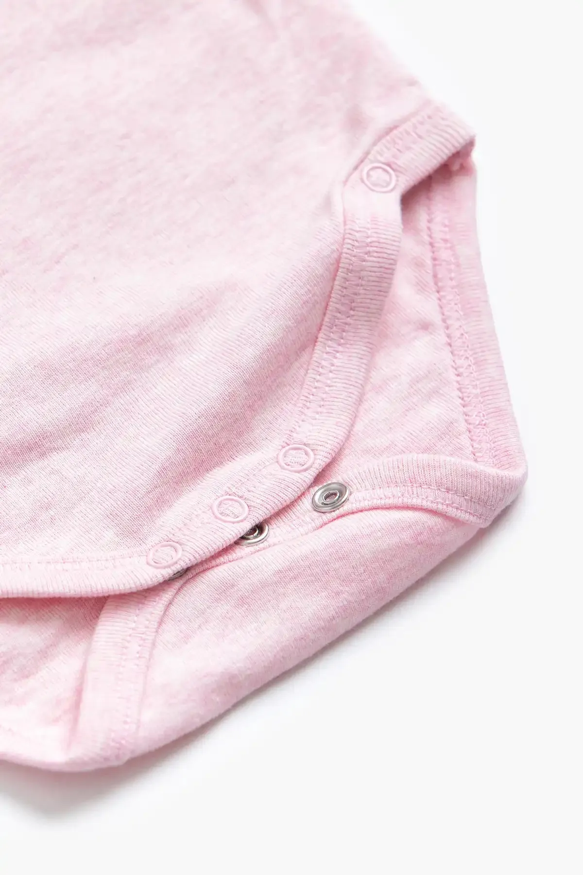 Long Sleeve Lucky Bodysuit_Light Pink Heather