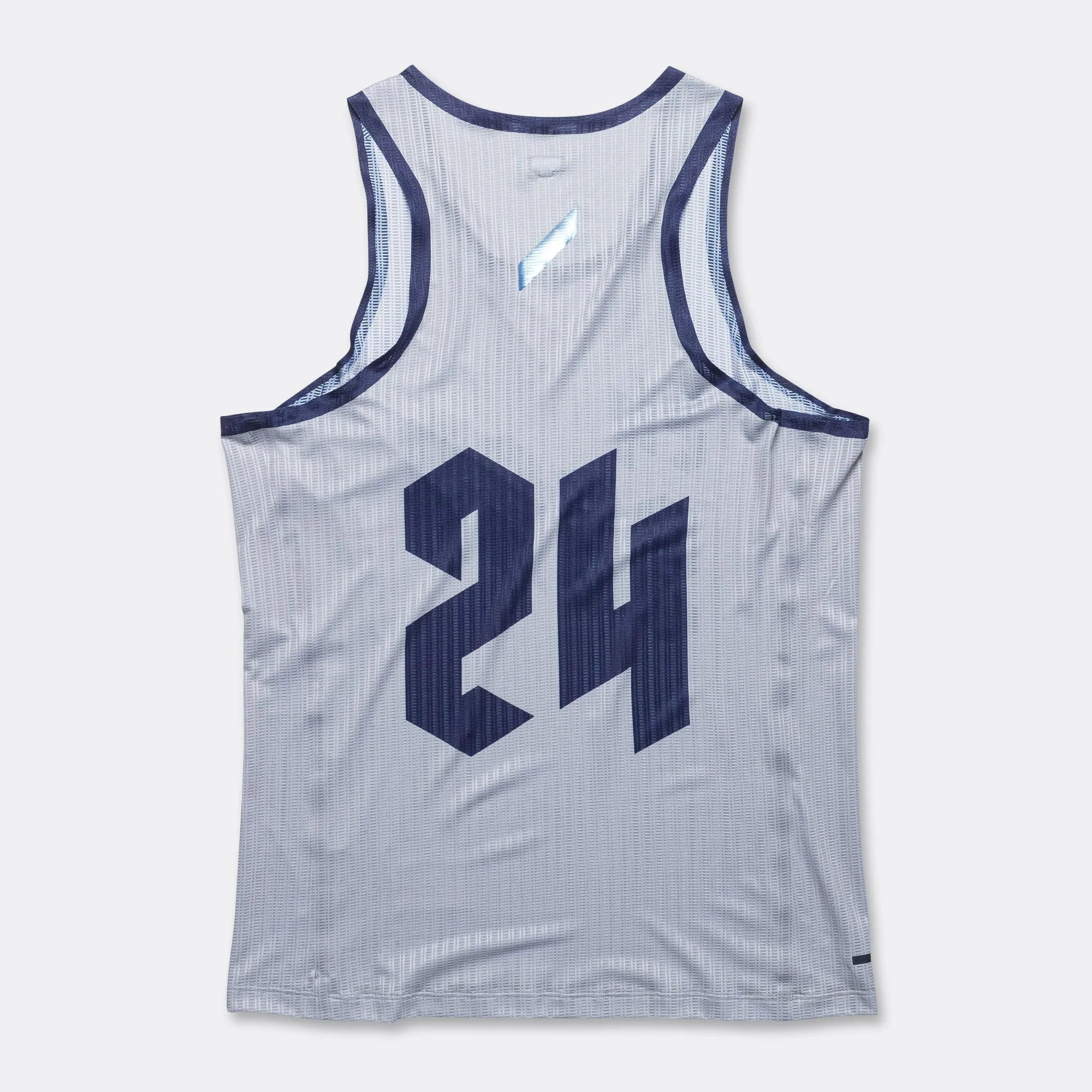 Mens American Race Vest - Grey/Blue