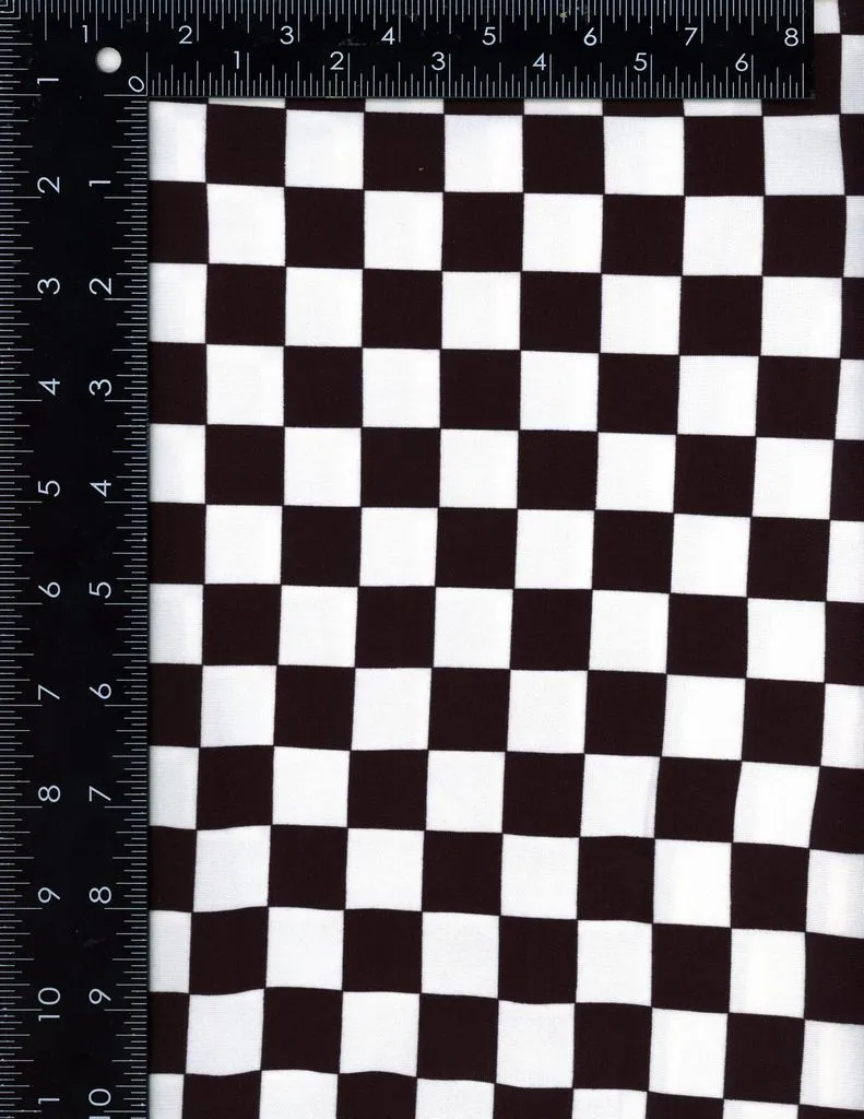 SUPER SOFT POLYESTER SPANDEX DBP / DTY BRUSHED CHECK [NF00278-009]