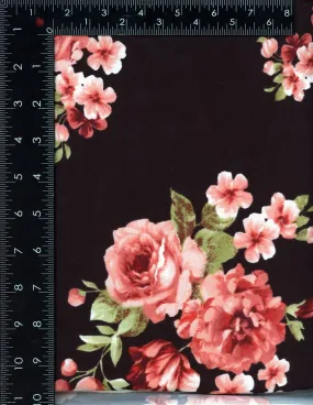 SUPER SOFT POLYESTER SPANDEX DBP / DTY BRUSHED FLORAL [NFF201103B-009]