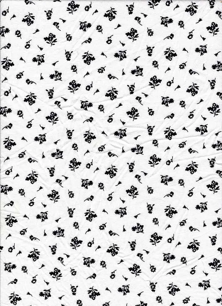 SUPER SOFT POLYESTER SPANDEX DBP / DTY BRUSHED MONOTONE FLORAL [NFF190918-009]