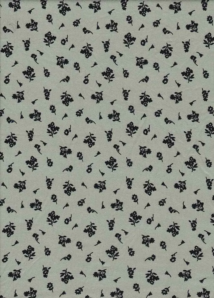 SUPER SOFT POLYESTER SPANDEX DBP / DTY BRUSHED MONOTONE FLORAL [NFF190918-009]