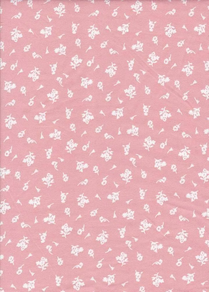 SUPER SOFT POLYESTER SPANDEX DBP / DTY BRUSHED MONOTONE FLORAL [NFF190918-009]