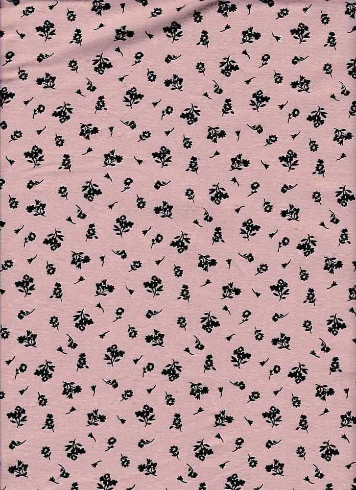 SUPER SOFT POLYESTER SPANDEX DBP / DTY BRUSHED MONOTONE FLORAL [NFF190918-009]