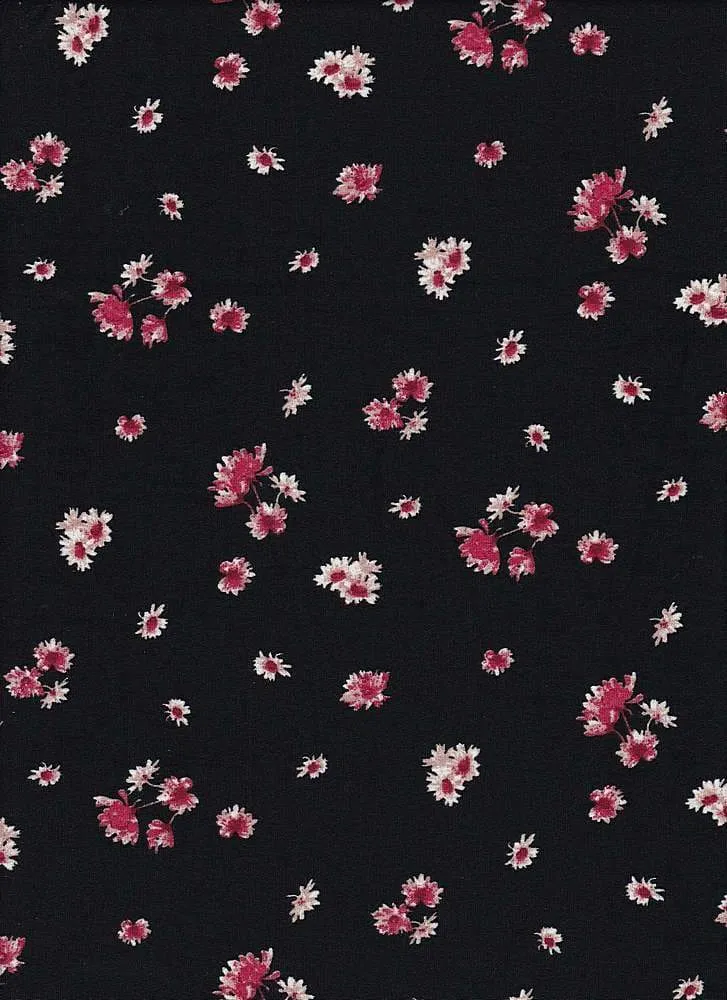 SUPER SOFT POLYESTER SPANDEX DBP / DTY BRUSHED SMALL FLORAL [NFF181013-009]