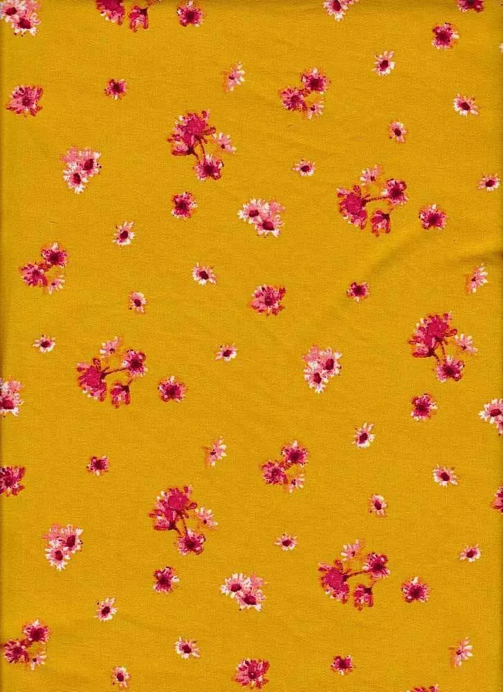 SUPER SOFT POLYESTER SPANDEX DBP / DTY BRUSHED SMALL FLORAL [NFF181013-009]