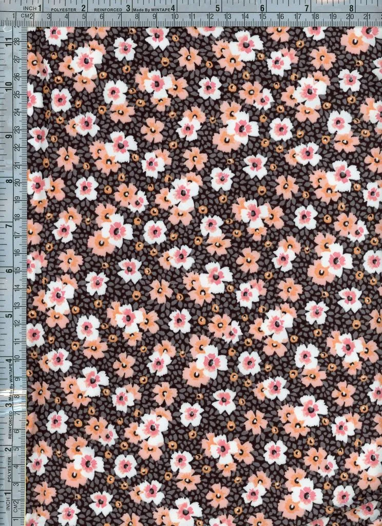 SUPER SOFT POLYESTER SPANDEX DBP / DTY BRUSHED SMALL FLORAL [NFF210210-009]