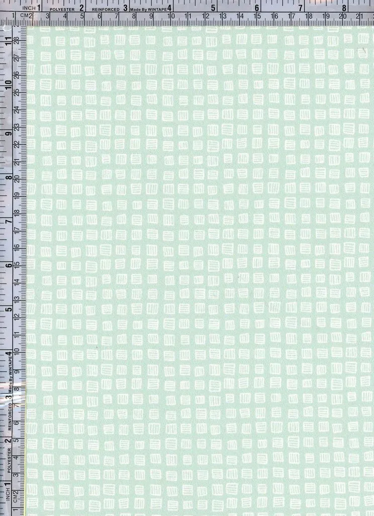 WEAVE GRID PRINTED ON DBP | DTY BRUSHED [FWD01-F210206C]