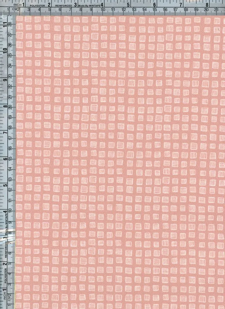 WEAVE GRID PRINTED ON DBP | DTY BRUSHED [FWD01-F210206C]
